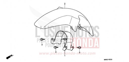 AILE AVANT (2) FX650Y de 2000